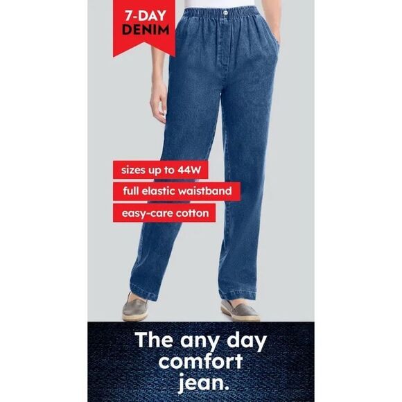 NWT Woman Within size 38W Classic fit jeans. - Picture 3 of 3